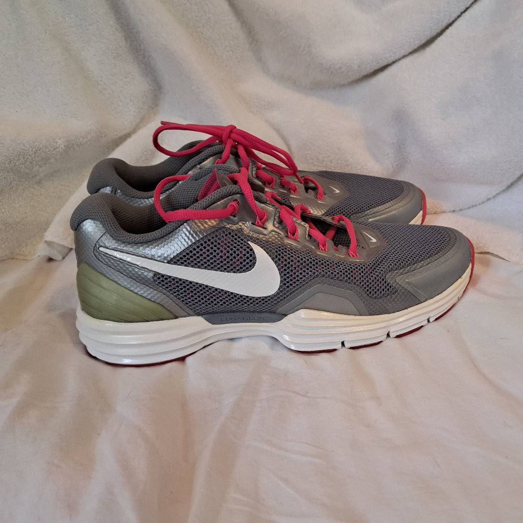 Nike Lunar Tr1 Running Shoes Brand New Silver White Bright Pink Mens 11